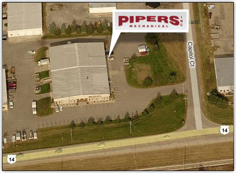 Satellite view of Pipers Mechanical